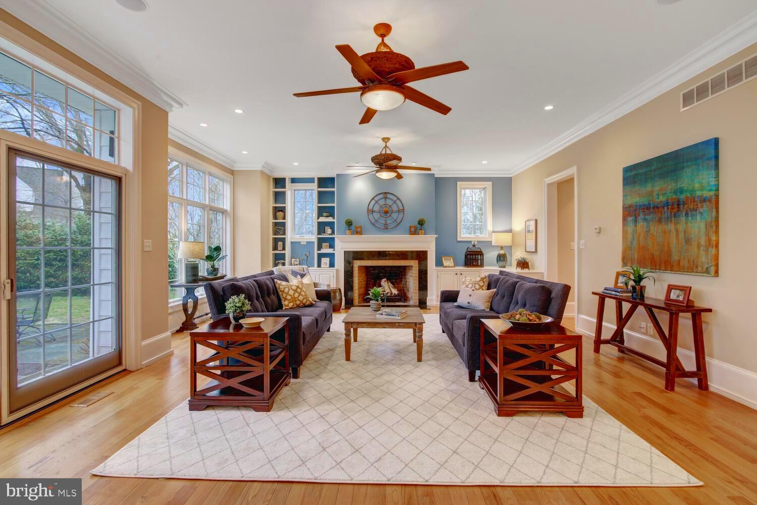 203 North Fairfield Road Devon, PA 19333 - Photo 8 of 38 Family Rm w/ Wood Burning Fireplace/Gas