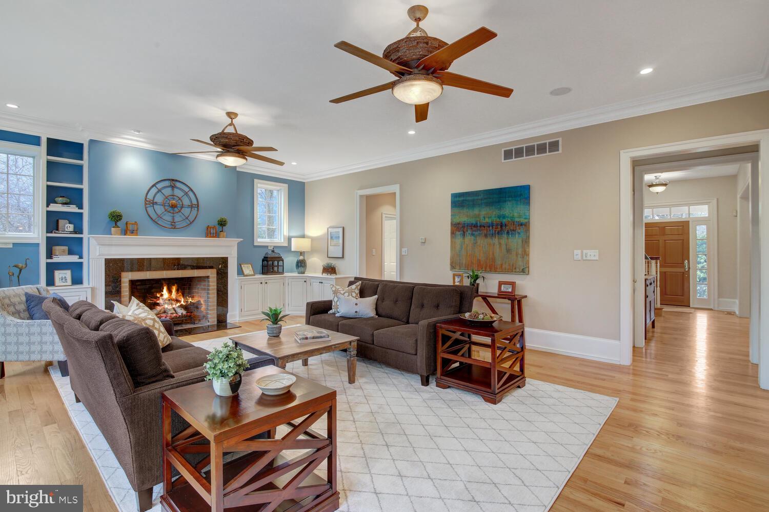 203 North Fairfield Road Devon, PA 19333 - Photo 9 of 38 Family Rm w/ Wood Burning Fireplace/Gas