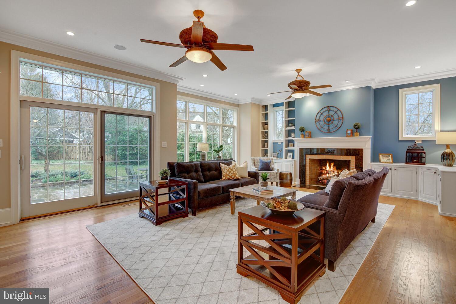 203 North Fairfield Road Devon, PA 19333 - Photo 10 of 38 Family Rm w/ Wood Burning Fireplace/Gas