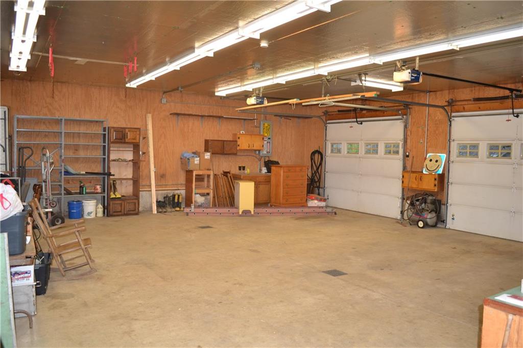250 Ridge Avenue Kittanning, PA 16201 - Photo 22 of 25 Detached garage has tall ceilings, gas heat, and two garage doors.