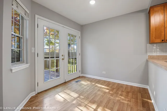 a view of an empty room and window