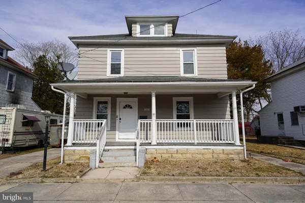 a front view of a house