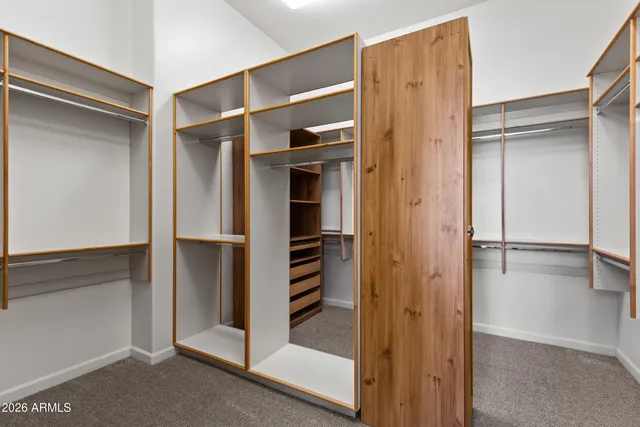 a view of closet area