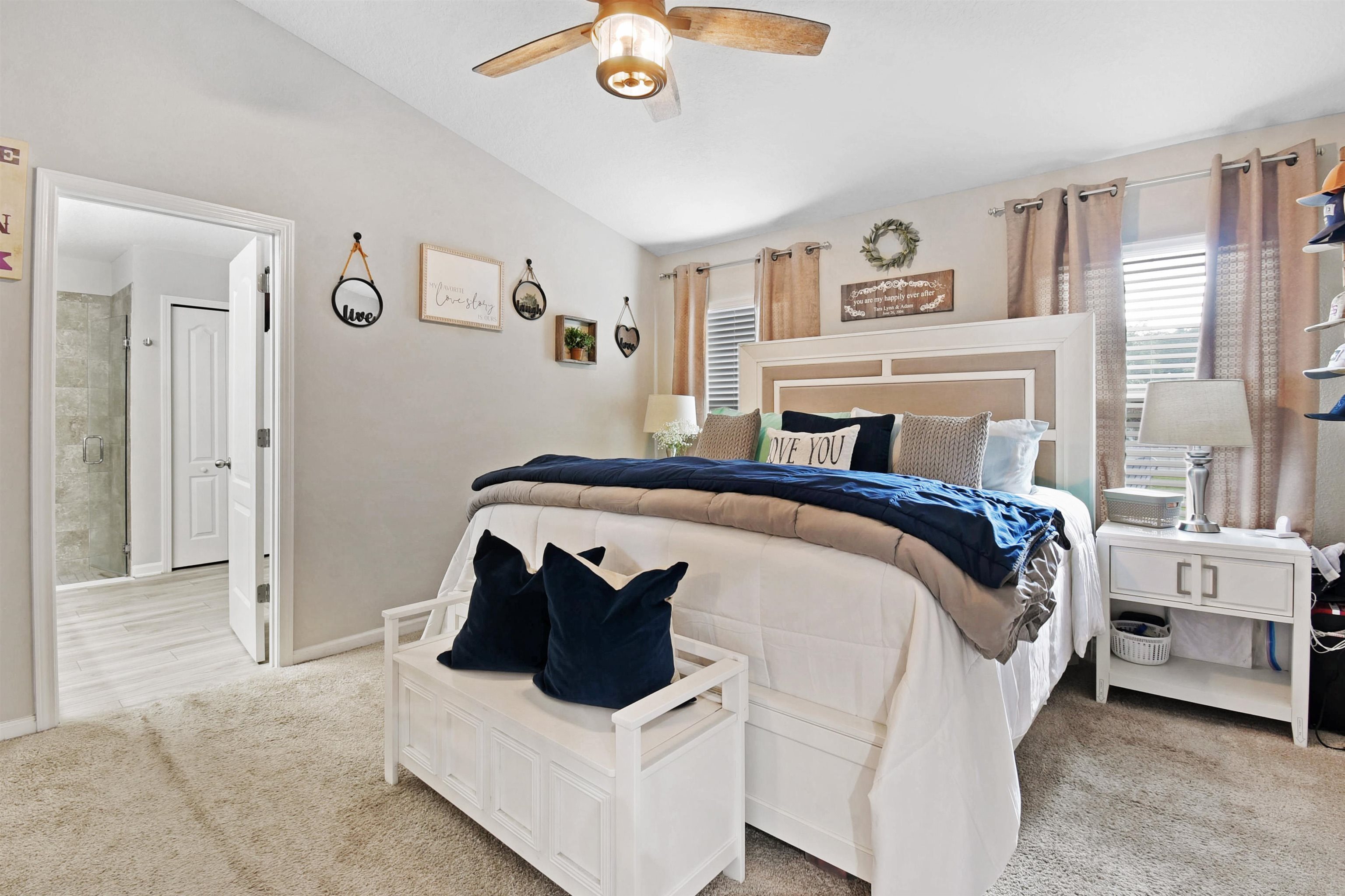 362 South Hamilton Springs Road St. Augustine, FL 32084 - Photo 15 of 37 a bedroom with a bed and a window