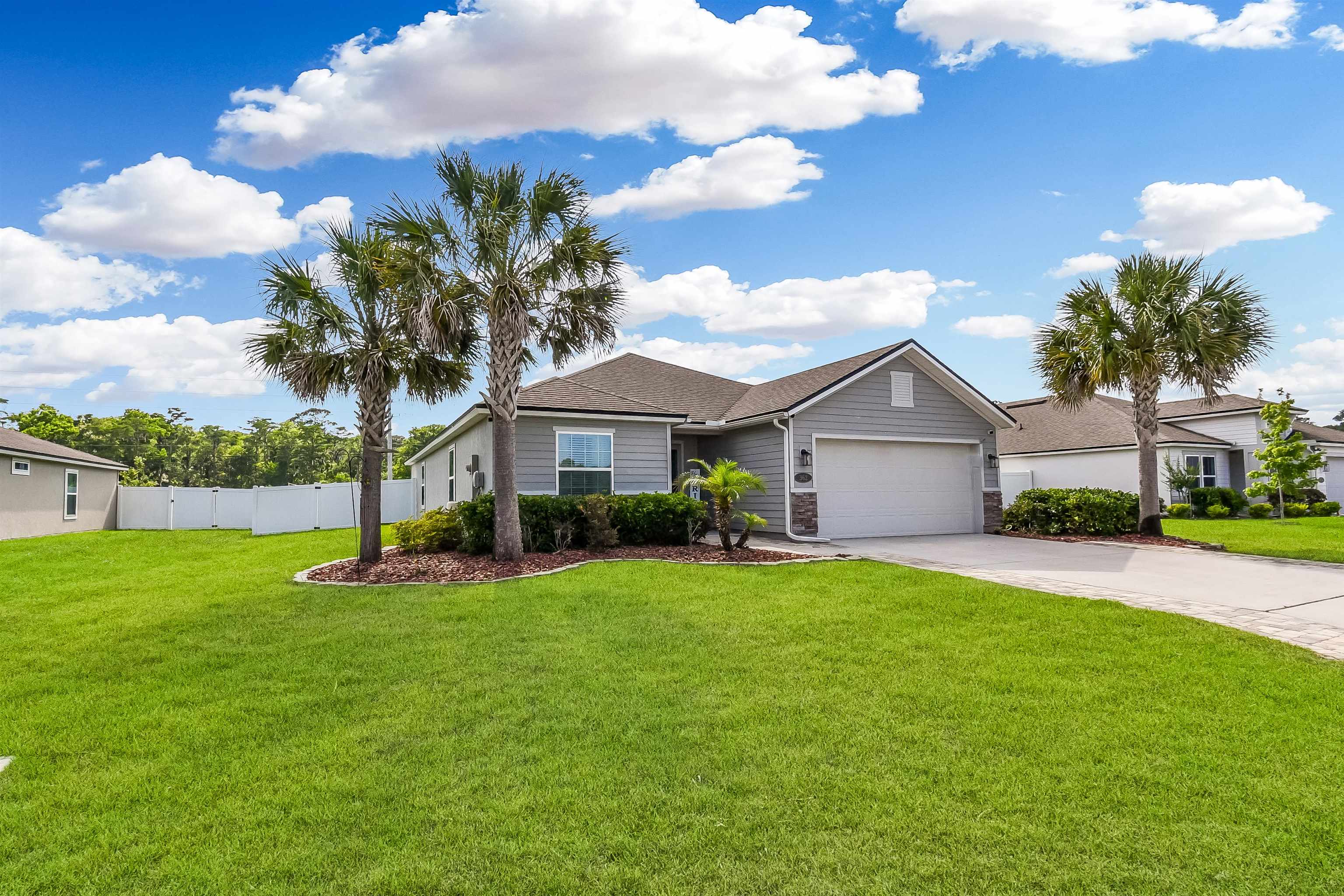 362 South Hamilton Springs Road St. Augustine, FL 32084 - Photo 3 of 37 a front view of a house with garden