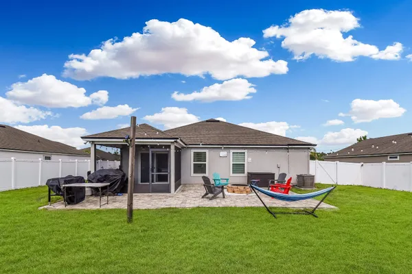 a house view with a garden space