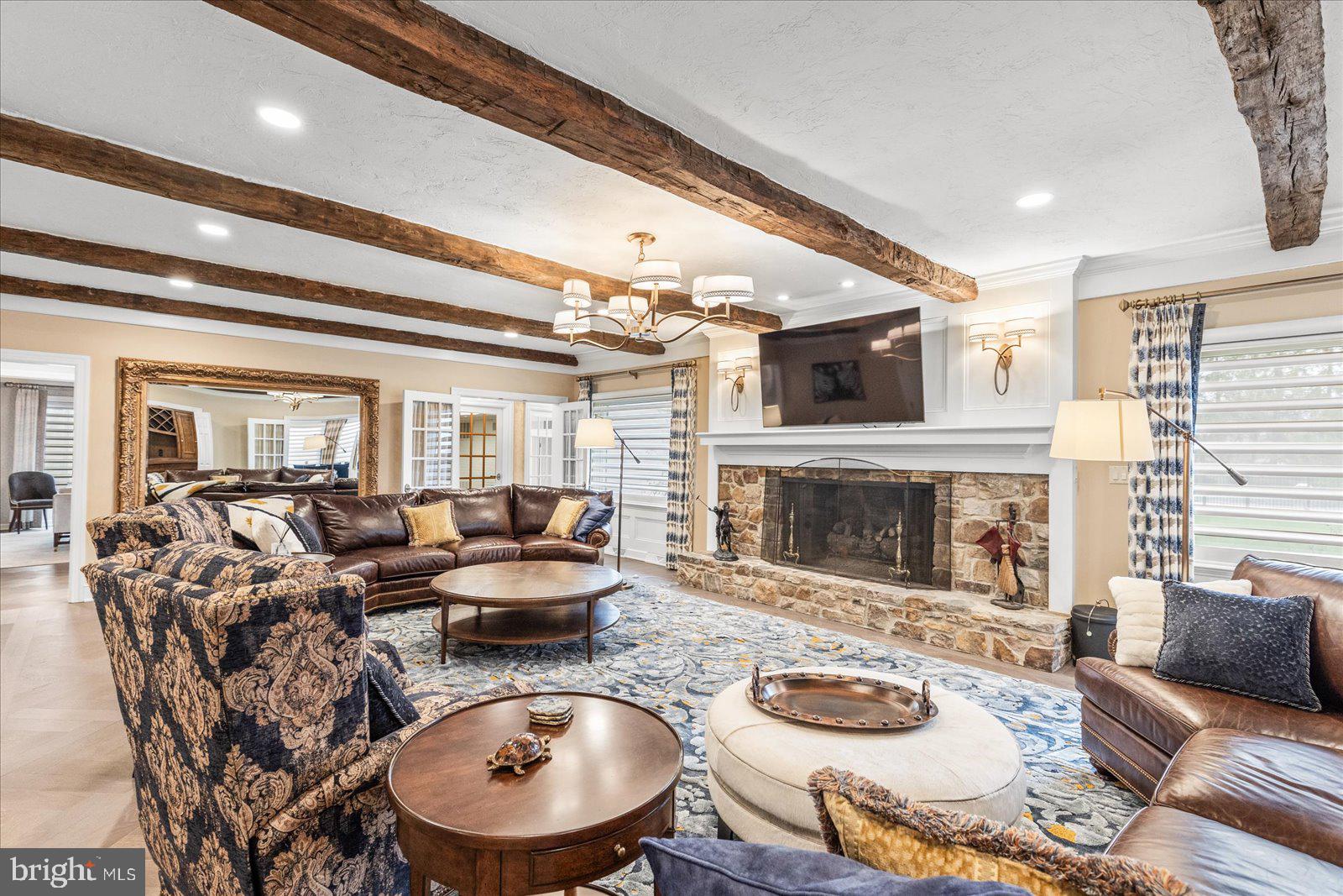 6759 Moulstown Road Hanover, PA 17331 - Photo 17 of 111 a living room with furniture and a fireplace