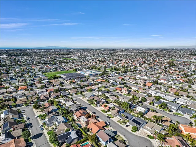 an aerial view of a city