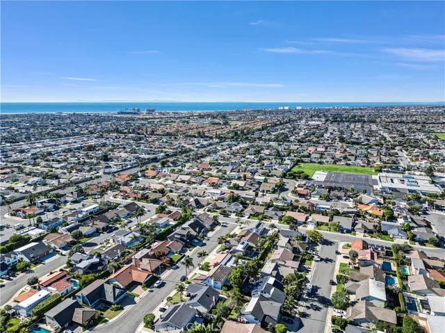 an aerial view of a city