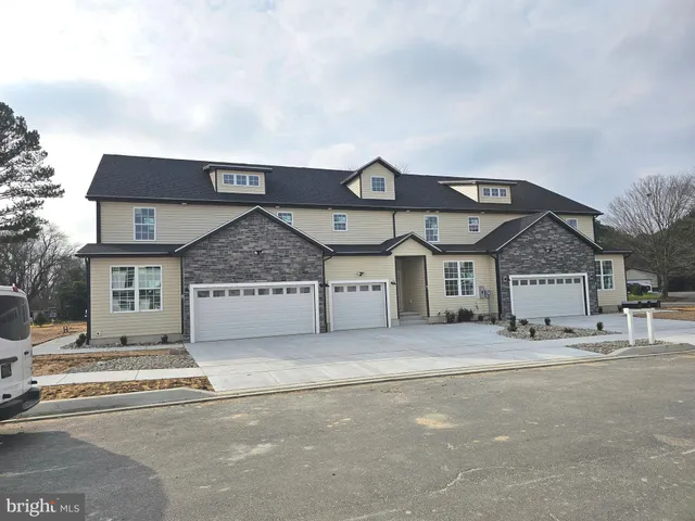 a front view of a house with garage