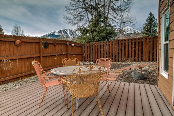 a view of outdoor space with seating space