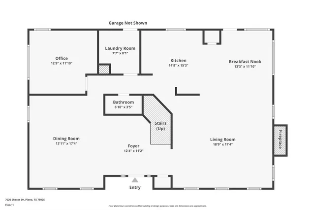 $550,000 | 7020 Sharps Drive, Plano, TX 75025