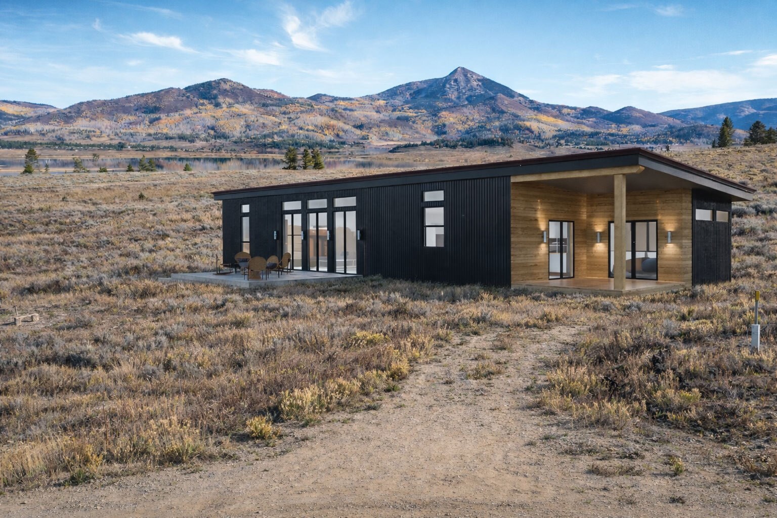 23750 The Quay Clark, CO 80428 - Photo 2 of 26 a front view of a house with a yard