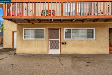 a front view of a building