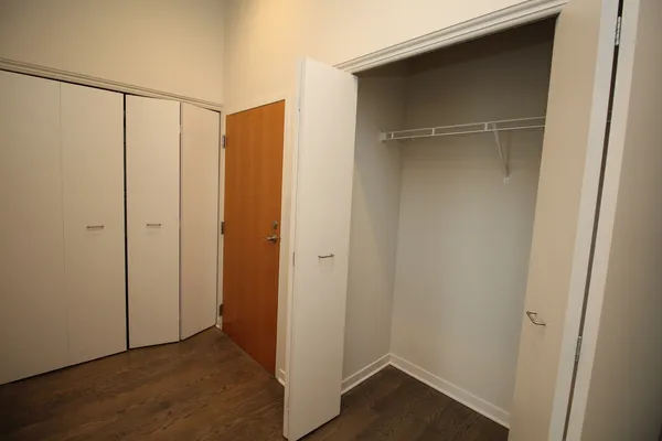 a view of a room with an empty space