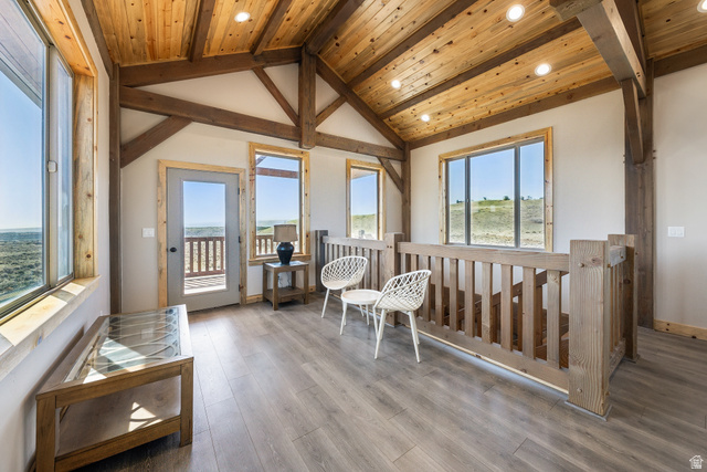 46997 West Thunder Road Fruitland, UT 84027 - Photo 21 of 49 Sunroom / solarium featuring a water view