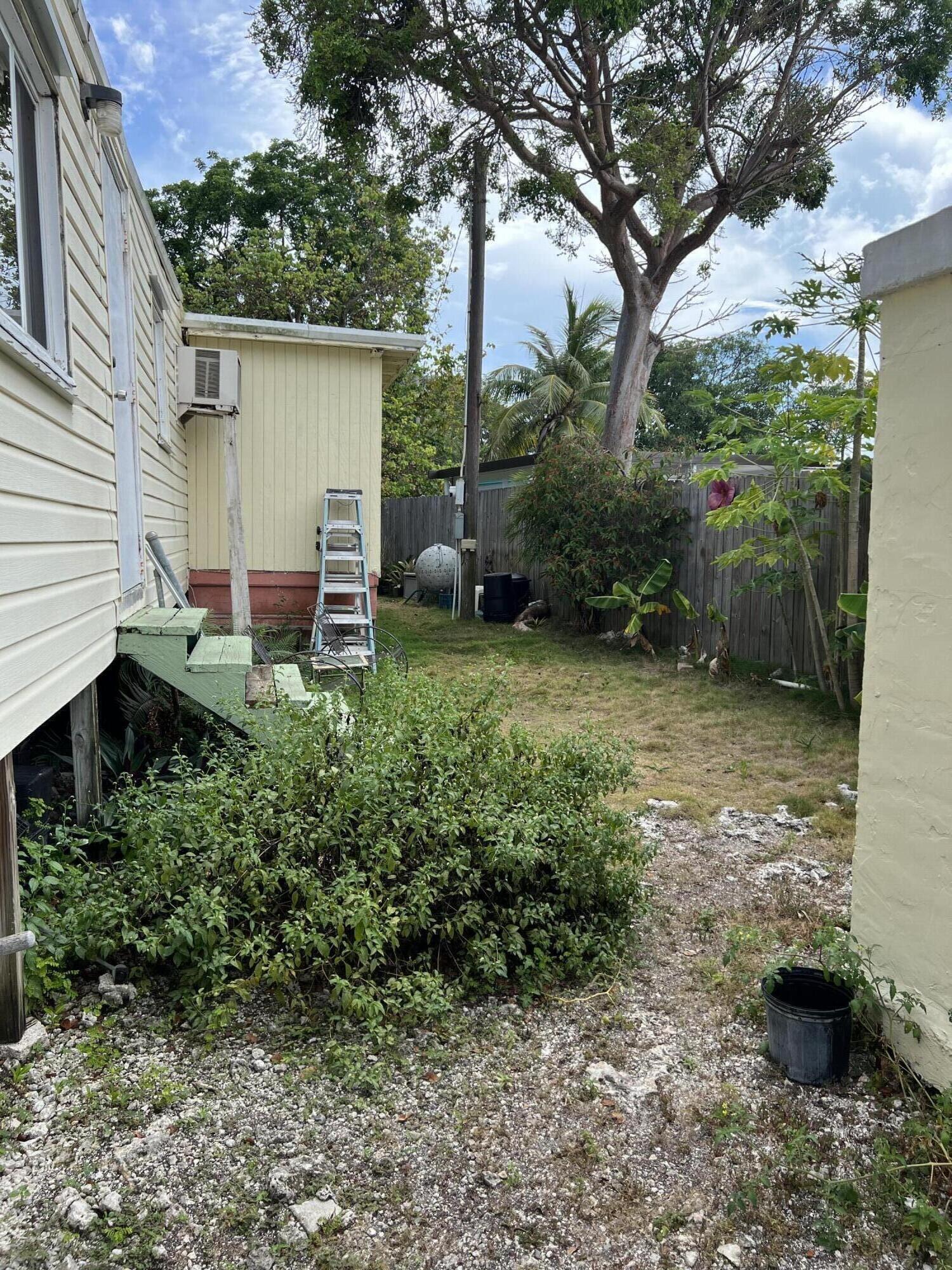 702 Largo Road Key Largo, FL 33037 - Photo 17 of 19 a view of backyard with barbeque grill and a large tree