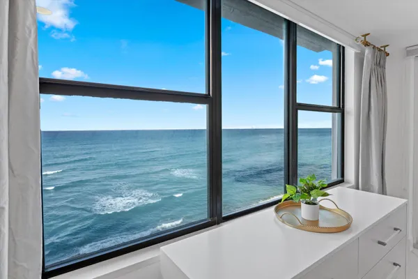 a view of a balcony