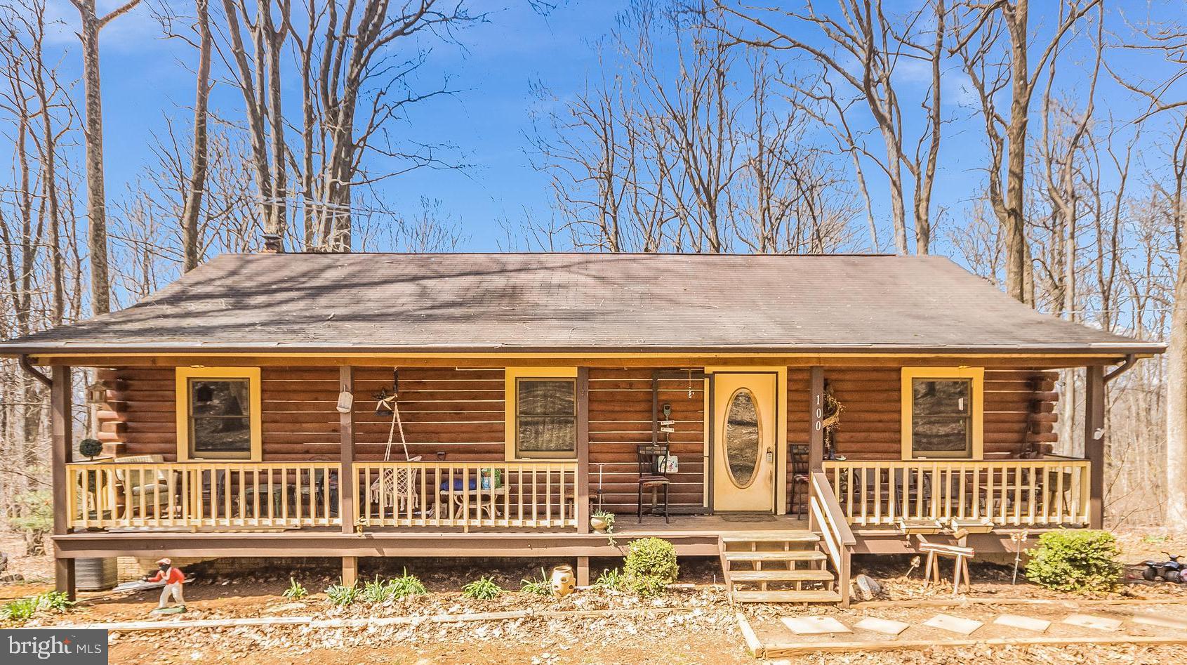 100 Old Log Road Linden, VA 22642 - Photo 1 of 22 Quaint log home in wooded setting