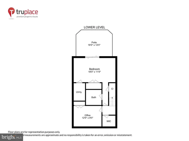 a view of a park with a bench in front of it