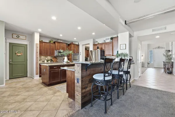 a room with furniture and windows