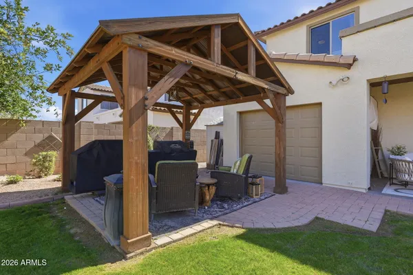 a view of outdoor space with garden