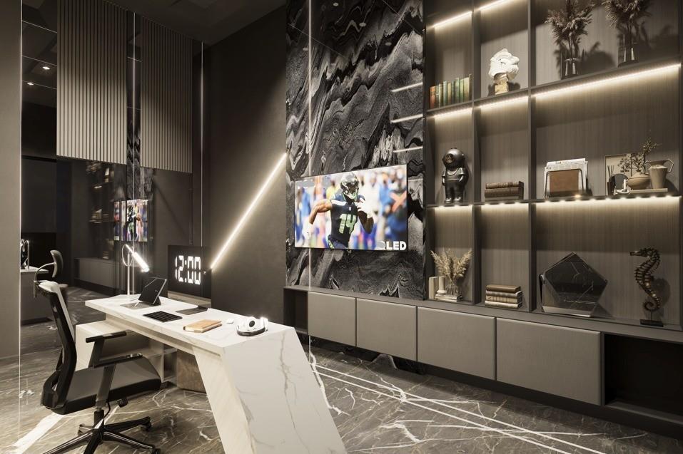 3905 Fieldview Way Wellington, FL 33414 - Photo 13 of 36 a kitchen with a sink a stove and chairs