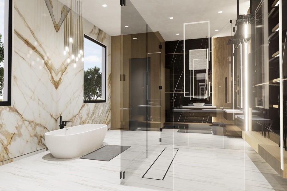 3905 Fieldview Way Wellington, FL 33414 - Photo 7 of 36 a bathroom with a bathtub and a shower