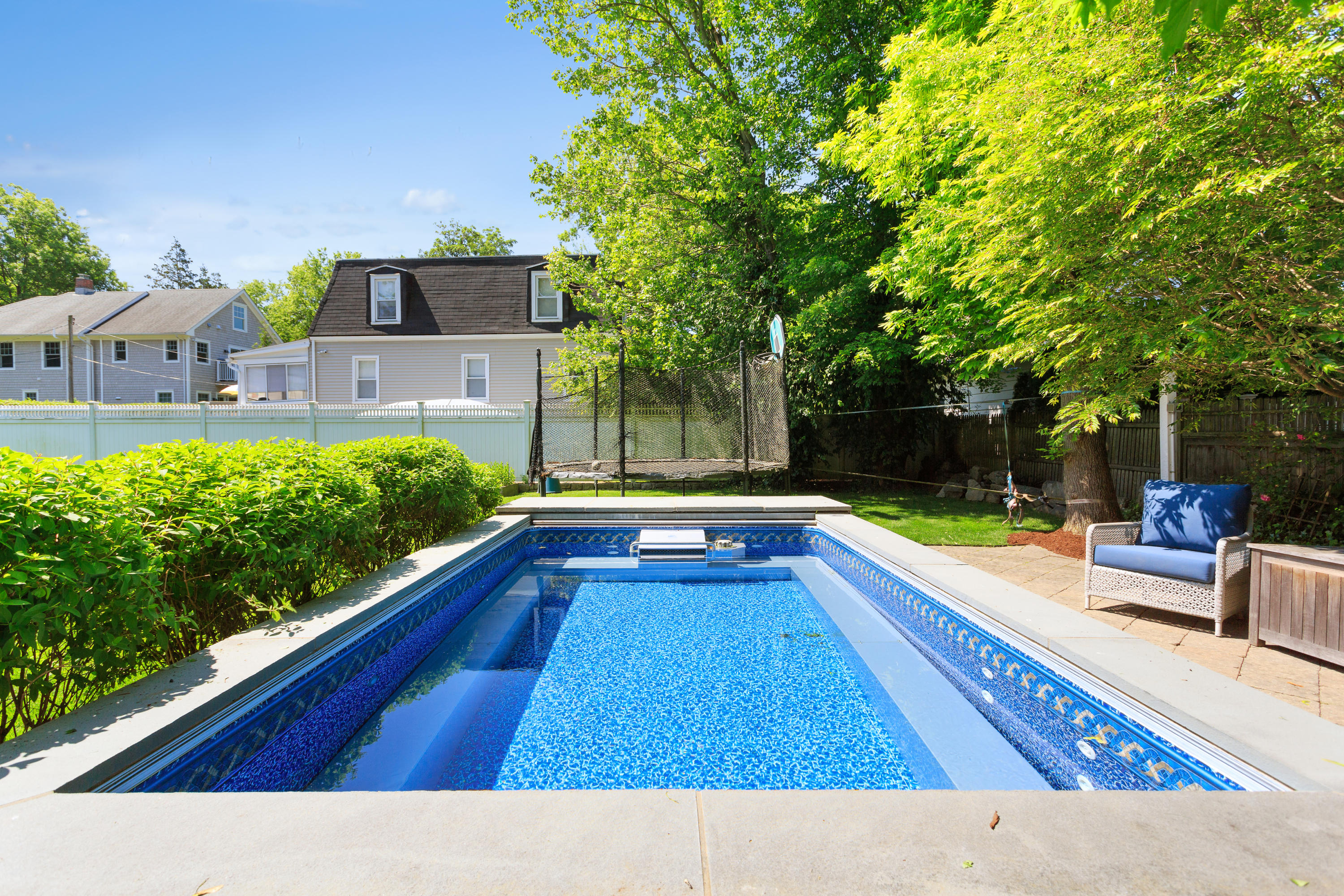 11 Harstrom Place Rowayton, CT 06853 - Photo 22 of 22 a view of swimming pool with lounge chair
