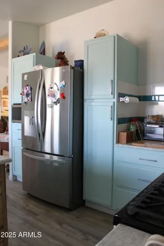a cabinet with a book shelf