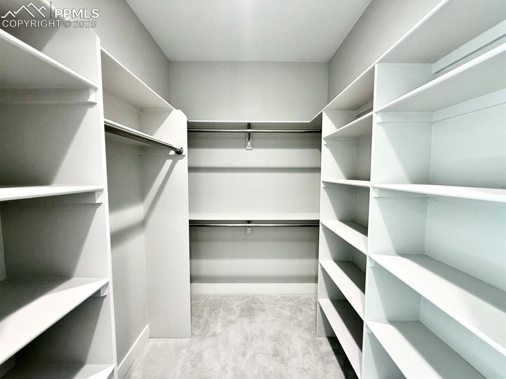 3155 Promise Point Colorado Springs, CO 80921 - Photo 20 of 26 a view of walk in closet with empty racks