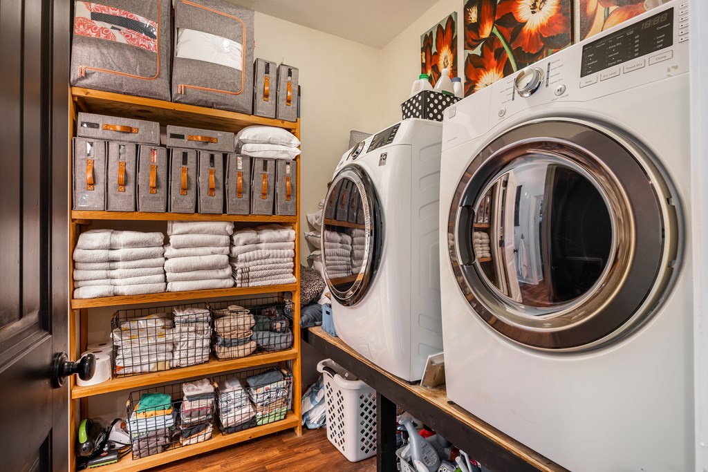 1681 Marrestop Road Murphy, NC 28906 - Photo 16 of 53 a view of a hallway with washer and dryer
