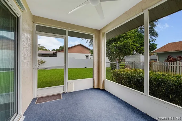 a view of a glass door with a glass door