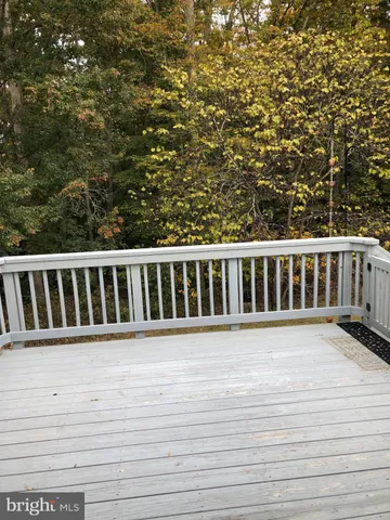 a view of a wooden deck