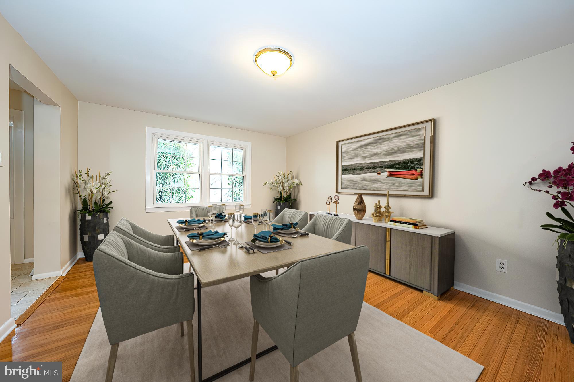 715 Ashbourne Road Cheltenham, PA 19012 - Photo 7 of 39 Virtually Staged Dining Room