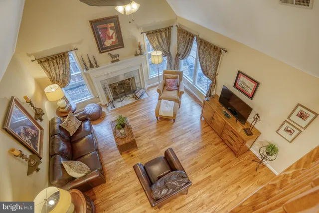 a bedroom with a bed and furniture