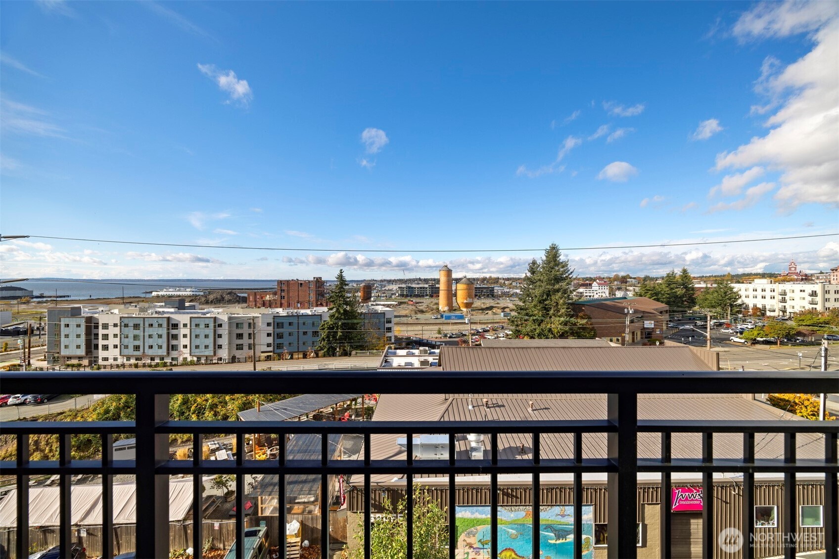 1015 Railroad Avenue, Unit 418 Bellingham, WA 98225 - Photo 22 of 23 a view of a city from a balcony