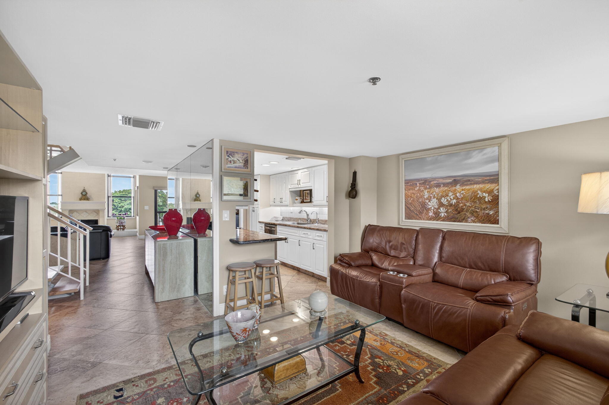 364 Golfview Road, Unit 506 North Palm Beach, FL 33408 - Photo 9 of 68 Den into Kitchen
