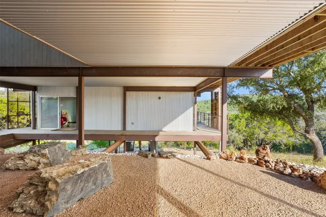 a workspace with furniture and window