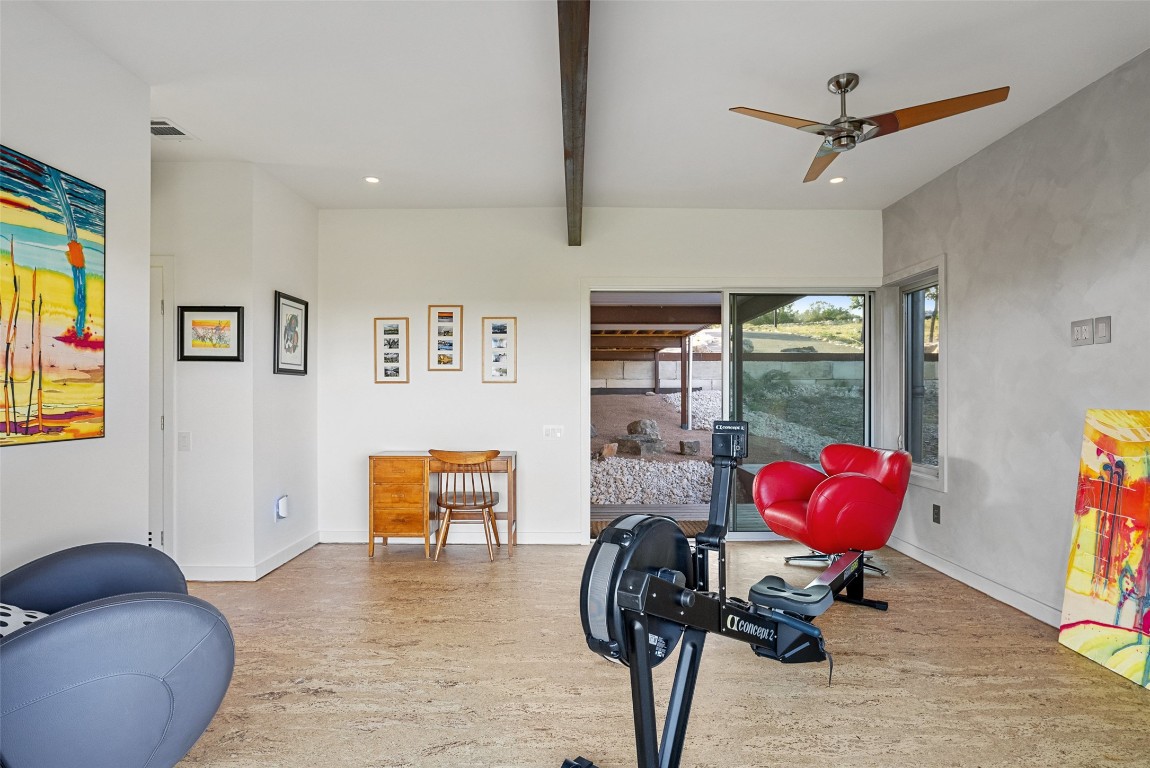 2037 Wolf Creek Ranch Road Burnet, TX 78611 - Photo 31 of 40 a workspace with furniture and window