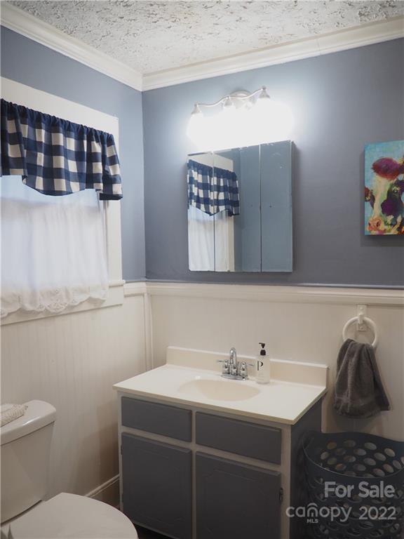 439 North Main Street Rutherfordton, NC 28139 - Photo 15 of 33 a bathroom with a sink vanity and toilet