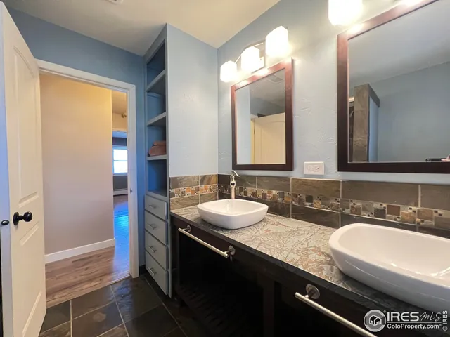 a bathroom with a sink and a toilet