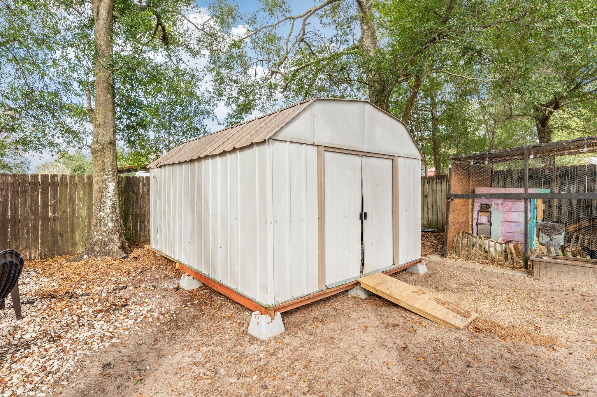 5938 Ridgeview Drive Milton, FL 32570 - Photo 47 of 58 a backyard of a house with shaded area