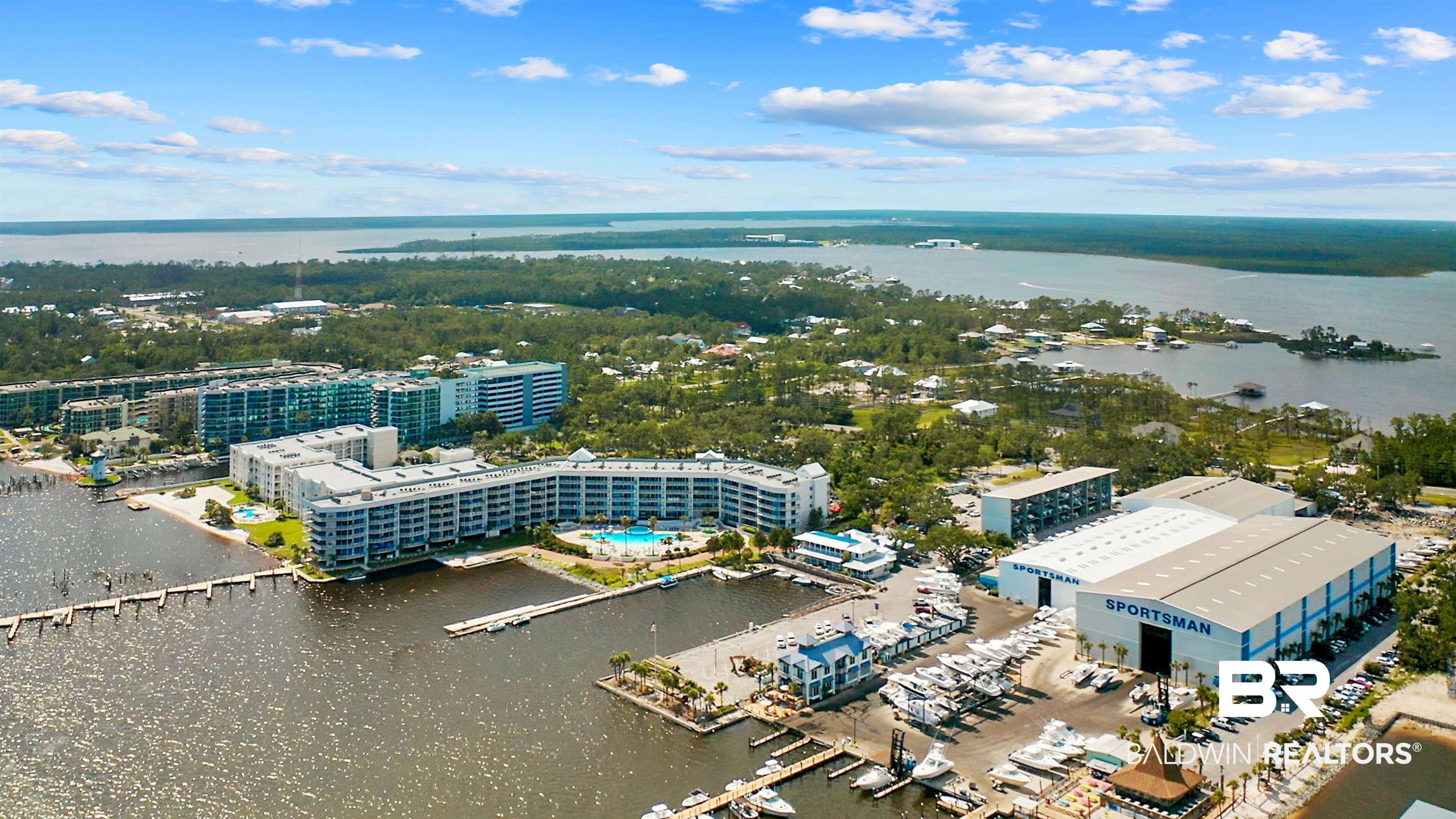 27800 Canal Road, Unit 113 Orange Beach, AL 36561 - Photo 32 of 35 Aerial view of a large body of water