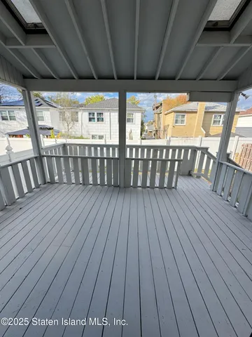 a view of deck with wooden floor