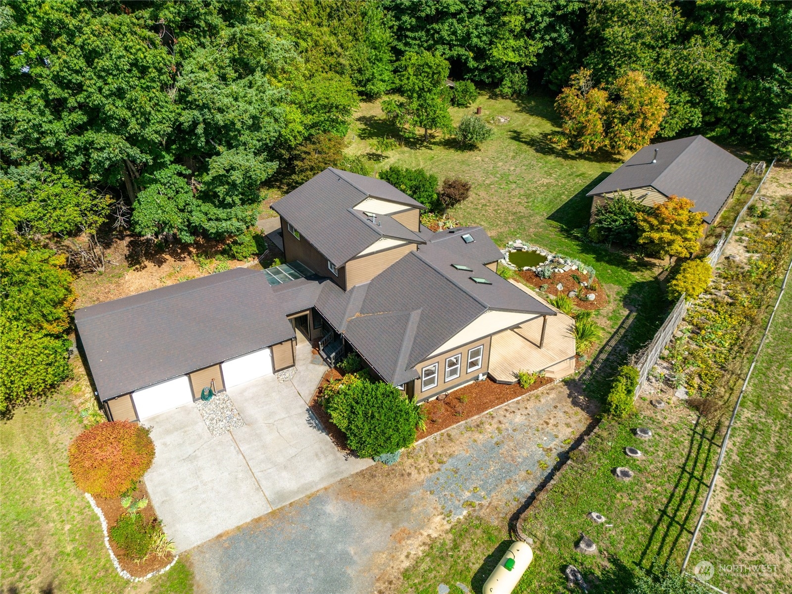 5730 Sand Road Bellingham, WA 98226 - Photo 1 of 40 an aerial view of a house with a yard