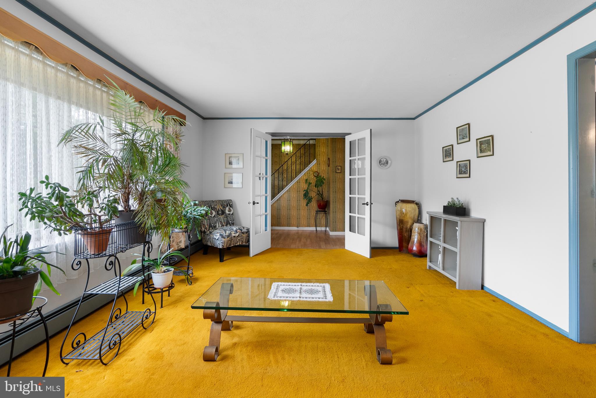 2235 South County Line Road Telford, PA 18969 - Photo 4 of 63 a room with gym equipment pool table and potted plants