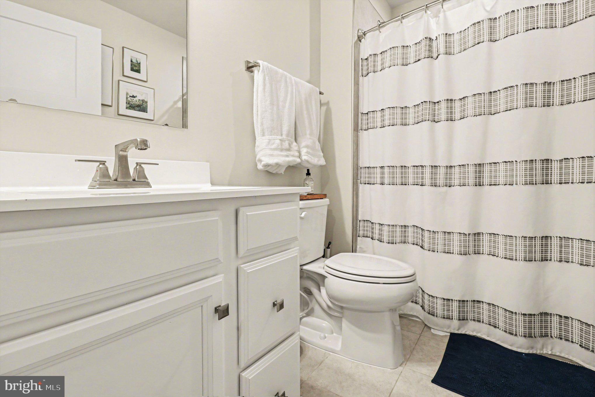 7202 Parchment Circle Ruther Glen, VA 22546 - Photo 21 of 30 a bathroom with a sink a toilet and shower curtain