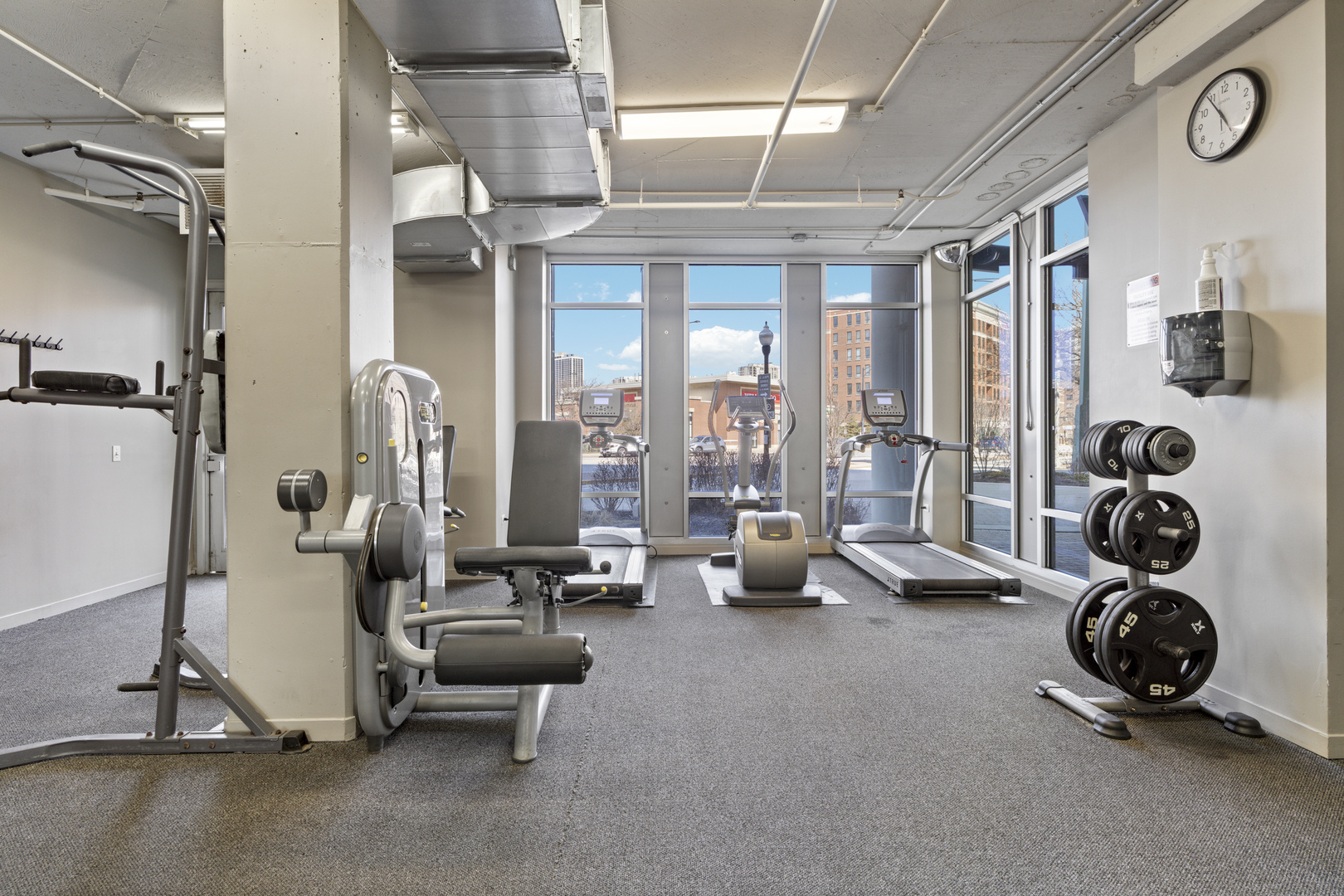 437 West Division Street, Unit 310 Chicago, IL 60610 - Photo 23 of 23 a view of a room with gym equipment