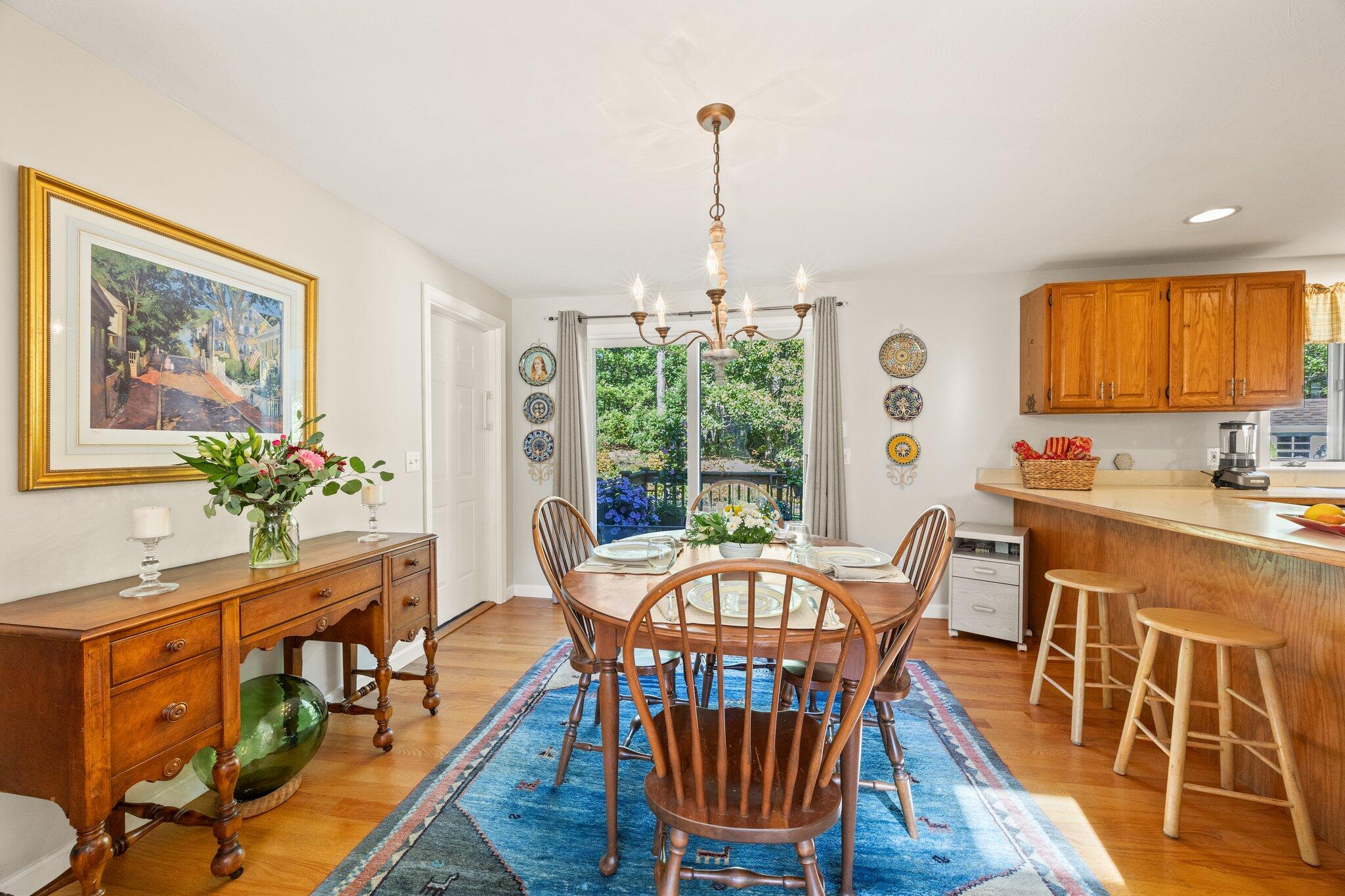49 River Ridge Road Marstons Mills, MA 02648 - Photo 8 of 37 a view of a dining room with furniture window and outside view